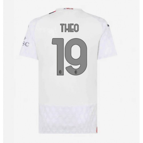 Fotbalové Dres AC Milan Theo Hernandez #19 Dámské Venkovní 2023-24 Krátký Rukáv